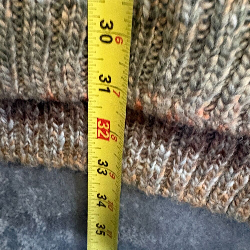 PrAna XL Autumn Rein Multicolor Ombre Tunic Sweater Wool Blend Chunky Knit Boho - Picture 6 of 8